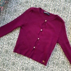 KNIT PETITE MAUVE TOP